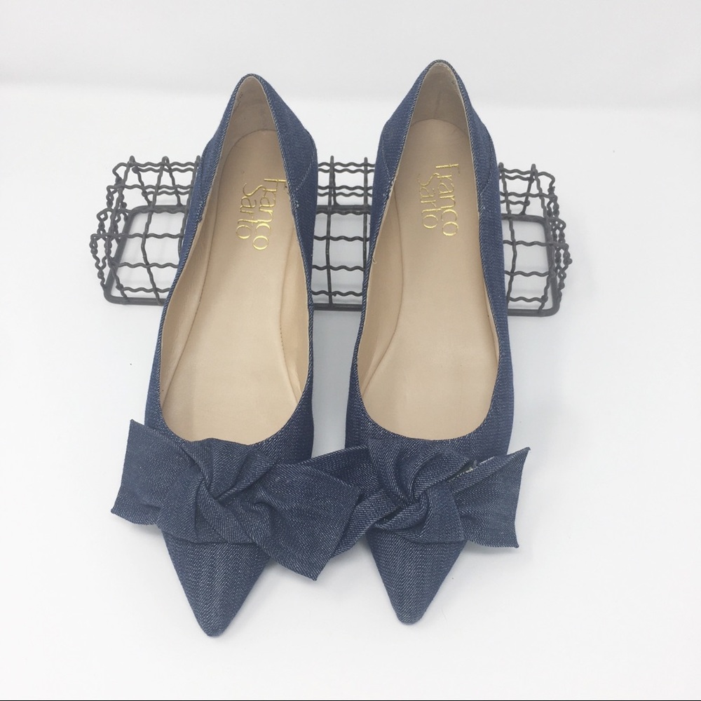 FRANCO SARTO ABILENE DENIM FLATS